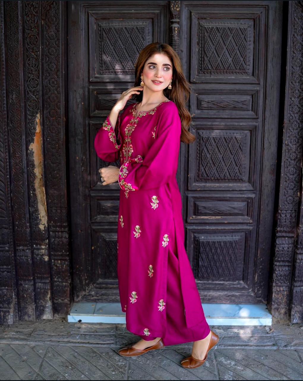 KINZAY Fancy Embroidered Stitched 2 Piece