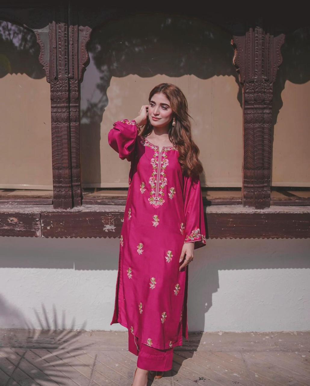 KINZAY Fancy Embroidered Stitched 2 Piece