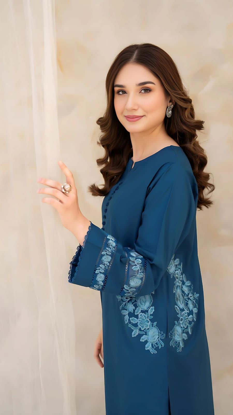KINZAY Chic Embroidery Pocket 2pc