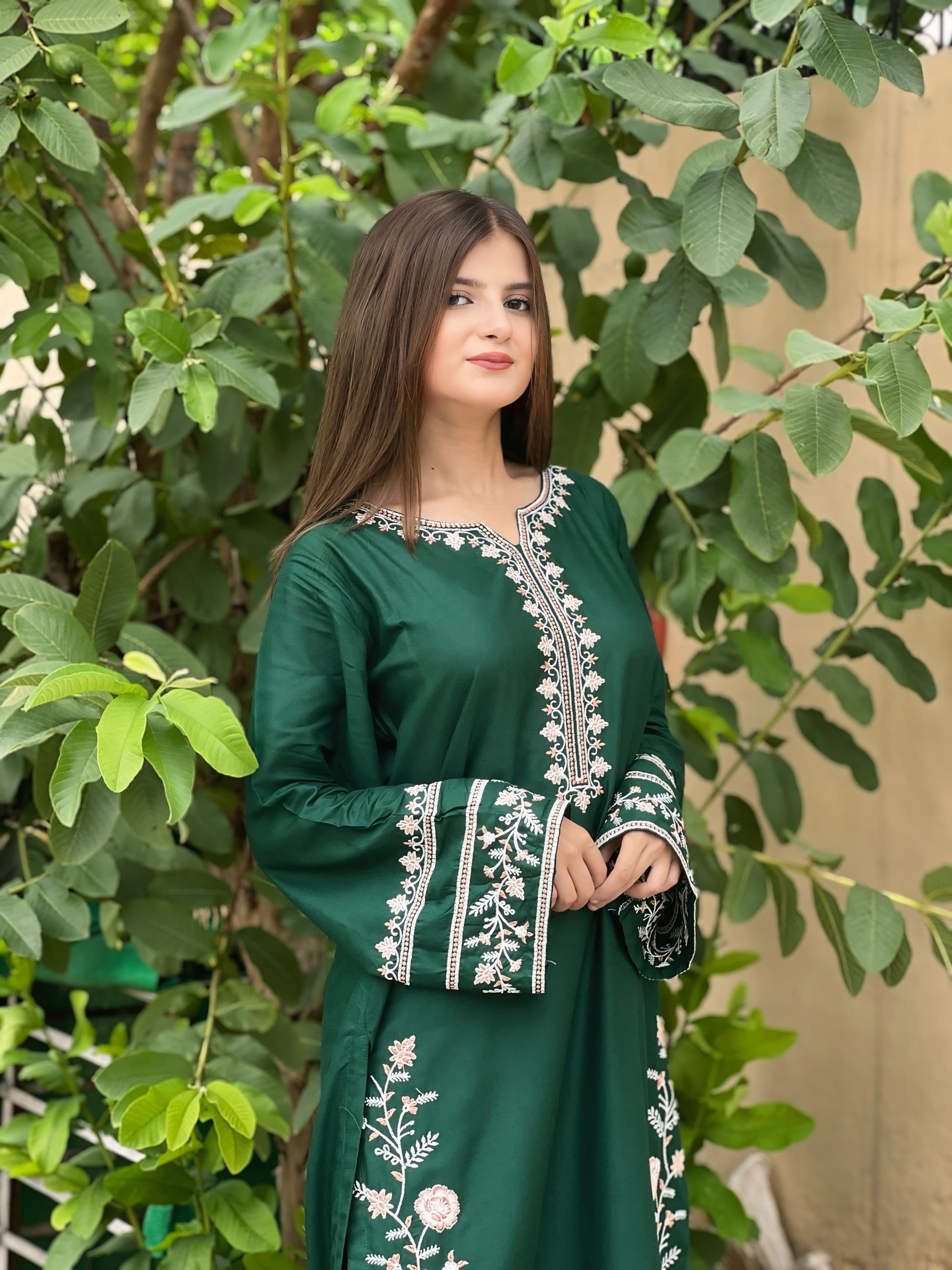 KINZAY 14 august Embroidery long length 2 pc