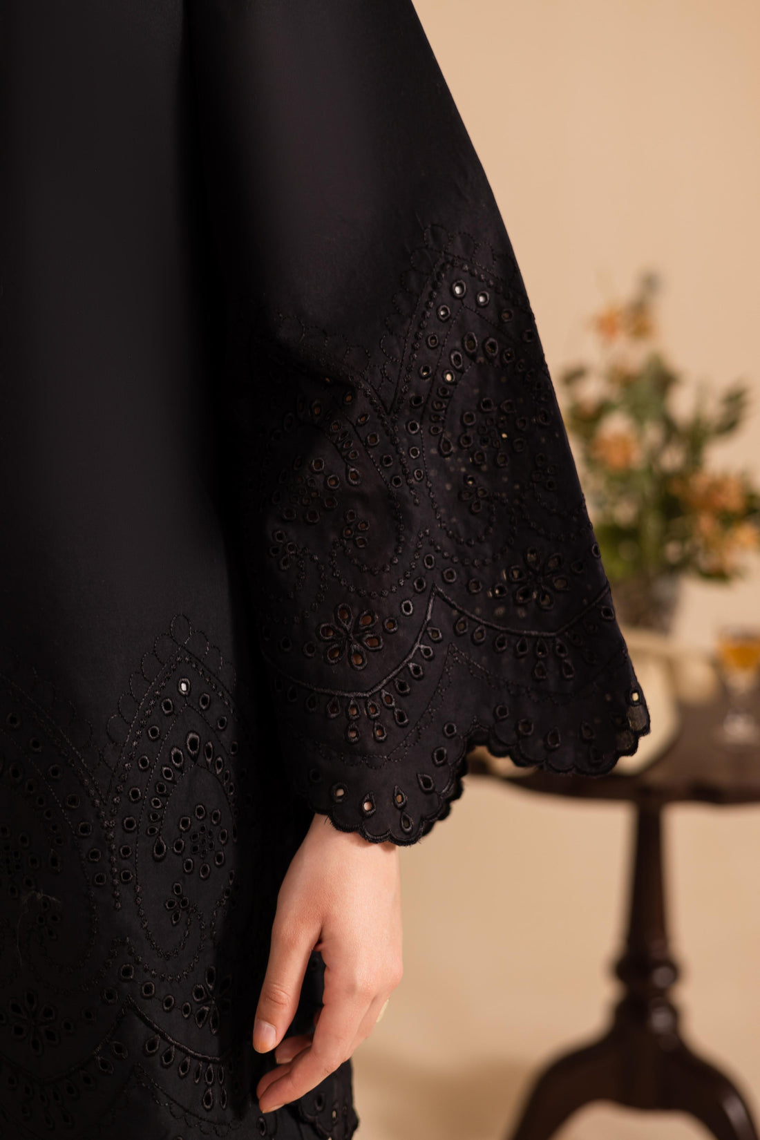 kinzay Black Rose Farshi 2 pc